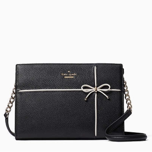 kate spade Handbags - kate spade Cherry Street Danna Black Leather Chain Bow Tote